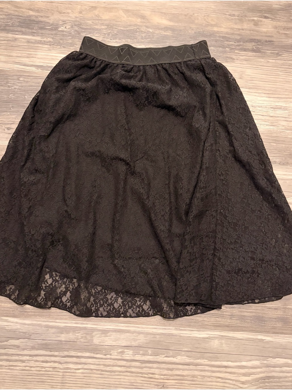LuLaRoe Black Lace A-Line Skirt